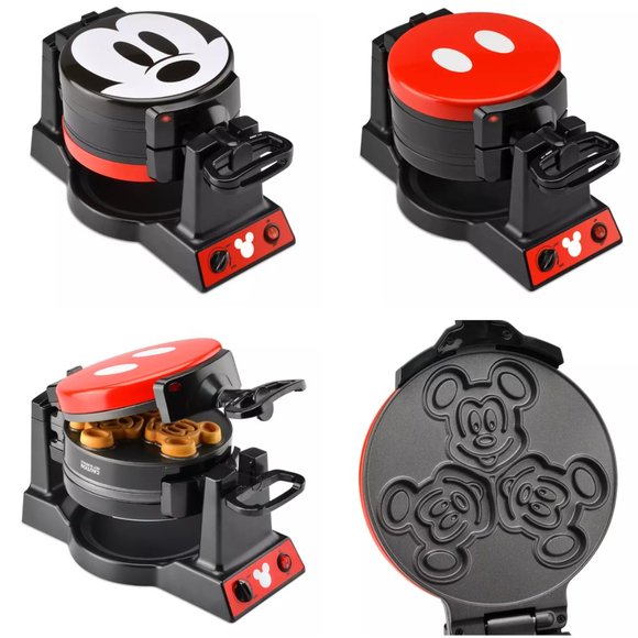 Disney Kitchen Mickey Mouse 9th Anniversary Double Flip Waffle